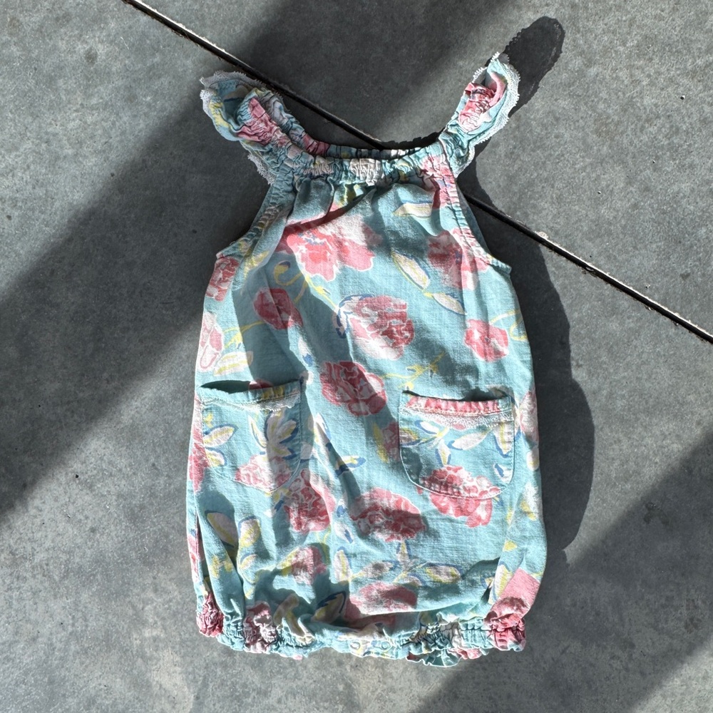 Egg New York Girls Floral Romper